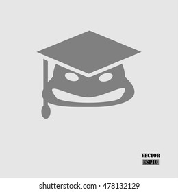 Graduation cap. Vector education Icon