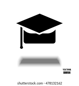 Graduation cap. Vector education Icon