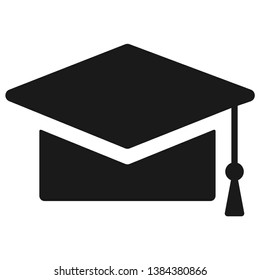 Graduation cap vector flat  icon