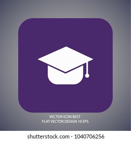 Graduation cap Vector icon