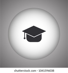 Graduation cap Vector icon