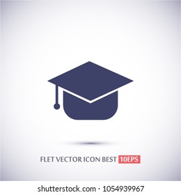 Graduation cap Vector icon