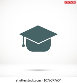 Graduation cap Vector icon