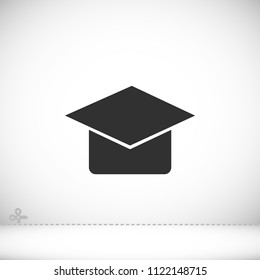 Graduation cap Vector icon