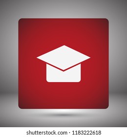 Graduation cap Vector icon
