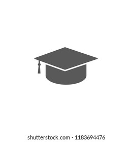 Graduation cap vector icon 