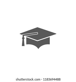 Graduation cap vector icon 