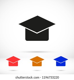 Graduation cap Vector icon
