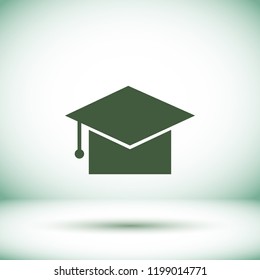 Graduation cap Vector icon