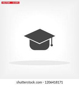 Graduation cap Vector icon