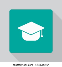 Graduation cap Vector icon