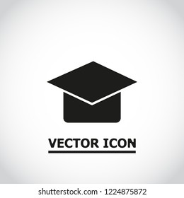 Graduation cap Vector icon