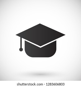 Graduation cap Vector icon