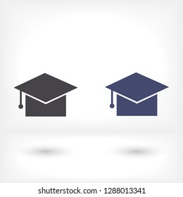 Graduation cap Vector icon