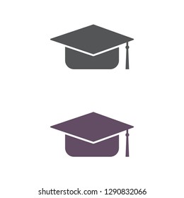 Graduation cap vector icon 