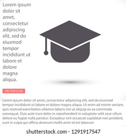 Graduation cap Vector icon