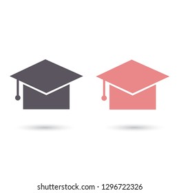 Graduation cap Vector icon