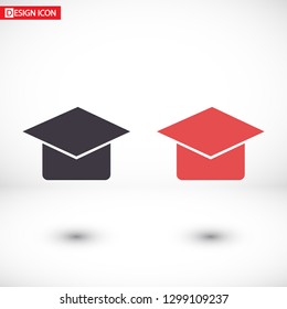 Graduation cap Vector icon