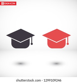 Graduation cap Vector icon