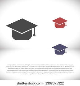 Graduation cap Vector icon