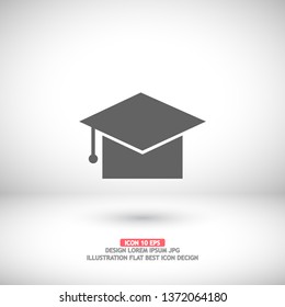 Graduation cap Vector icon