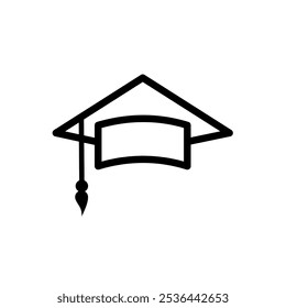 Graduation Cap - vector icon	