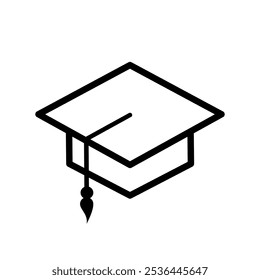 Graduation Cap - vector icon	