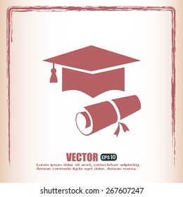 Graduation Cap Vector Icon