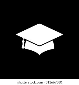 Graduation cap - vector icon