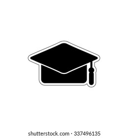 Graduation cap - vector icon