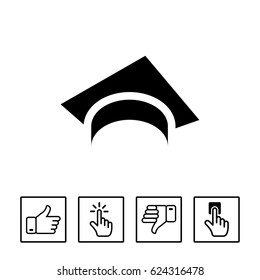 Graduation Cap Vector Icon