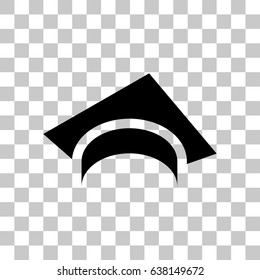 Graduation cap vector icon