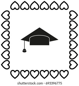 Graduation Cap vector icon