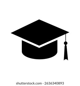 Graduation cap vector icon design