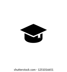graduation cap vector icon. graduation cap sign on white background. graduation cap icon for web and app