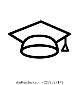 Graduation cap vector icon, student symbol. flat vector illustration for web site or mobile app.eps