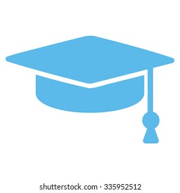 Graduation Cap Vector Icon Style Flat Stock Vector (Royalty Free ...