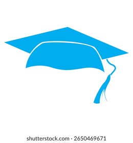 Graduation cap vector icons set. Illustration isolated for graphic and web design. Graduation icon
