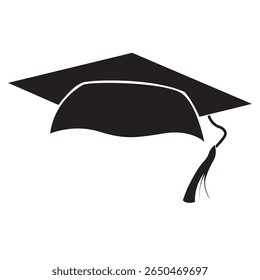 Graduation cap vector icons set. Illustration isolated for graphic and web design. Graduation icon