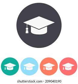 graduation cap , vector illustration