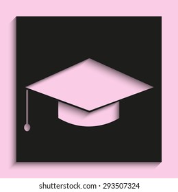 Graduation Cap . Vector illustration.