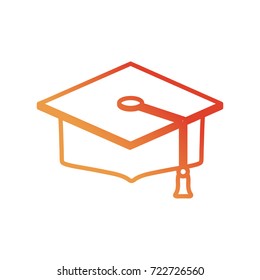 graduation cap  vector illustration