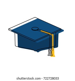 graduation cap  vector illustration