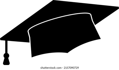 gorra de graduación. ilustración vectorial Eps 10