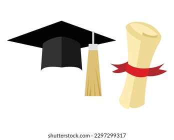 graduation cap vector image or clipart