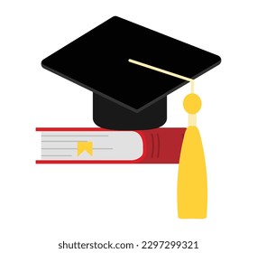Graduierungskappe, Vektorbild oder Clipart