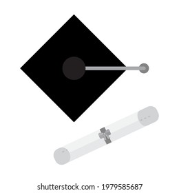 Graduation cap vector isolated on white background. Icon Graduation cap.