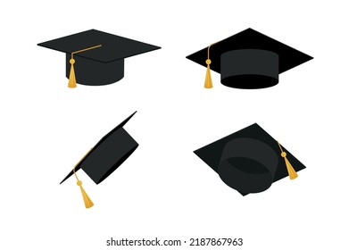 Graduation cap vector isolated on white background. Icon Graduation cap. eps 10