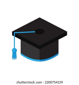 Graduation cap vector isolated on white background. Icon Graduation cap.