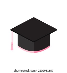 Graduation cap vector isolated on white background. Icon Graduation cap.